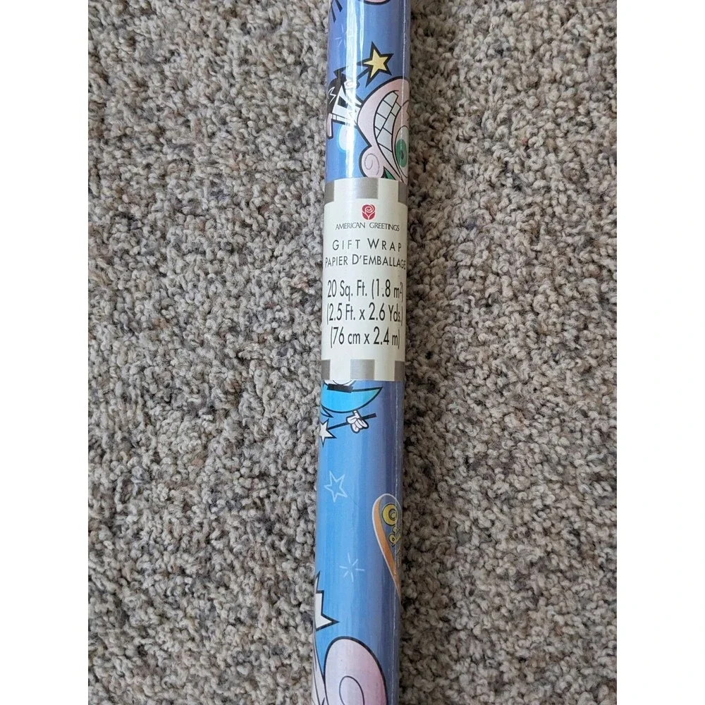 Fairly Odd‎ Parents Wrapping Paper Gift Wrap Nickelodeon American Greetings Y2K